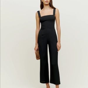 Reformation petite black Alva  jumpsuit 2P NEW